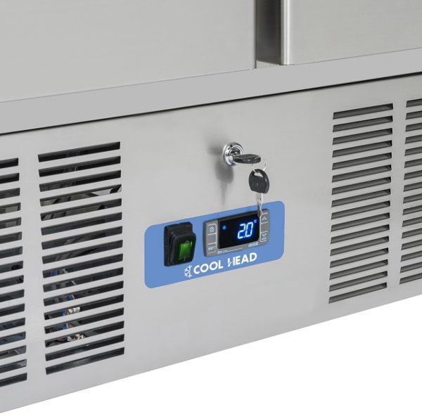 kjølebenk 2 dører CRS90 med garnityrrenne kjølebenk 2 dører CRS90 med garnityrrenne – Cool Head