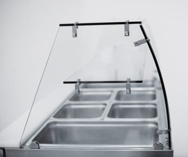 Saladette 3 dører med glassoverbygg CRQ93A Saladette 3 dører med glassoverbygg CRQ93A – Cool Head