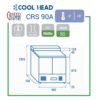 kjølebenk 2 dører CRS90 med garnityrrenne kjølebenk 2 dører CRS90 med garnityrrenne – Cool Head