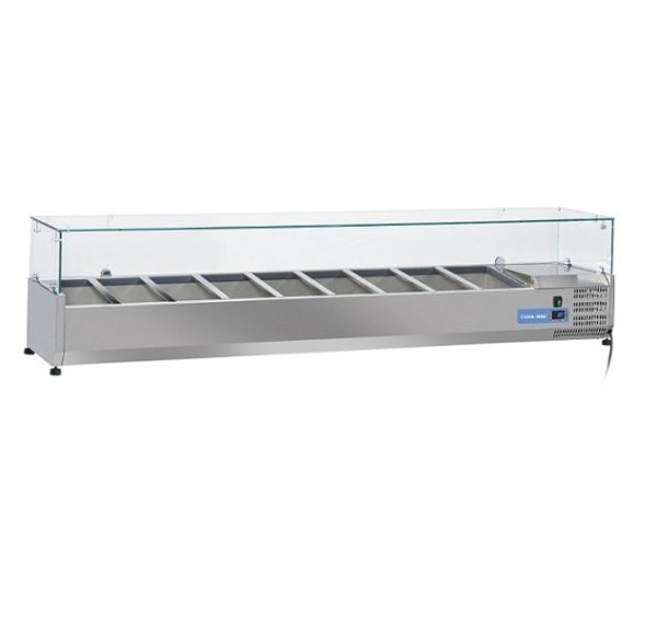 Kjølerenne 200 cm. 9x GN1/3 Kjølerenne