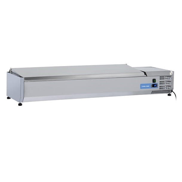 Kjølerenne med lokk 150 cm. 7x GN1/4