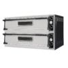 Pizzaovn BASIC XL66L 6+6xØ35 / 2+2xØ50 cm 136×95,4 cm Pizzaovn 3x Ø40 / 6x Ø35 cm