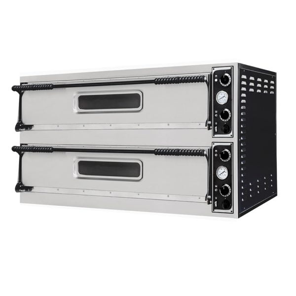 Pizzaovn BASIC XL66L 6+6xØ35 / 2+2xØ50 cm 136×95,4 cm Pizzaovn 3x Ø40 / 6x Ø35 cm