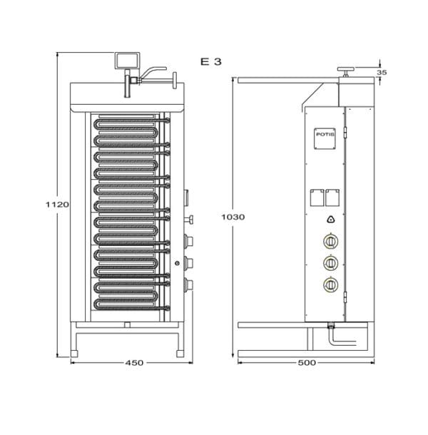 Kebabgrill Potis E3 – Kebabgrill