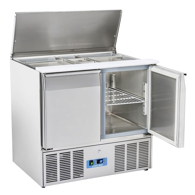 Saladette 2 dører med lokk CR90