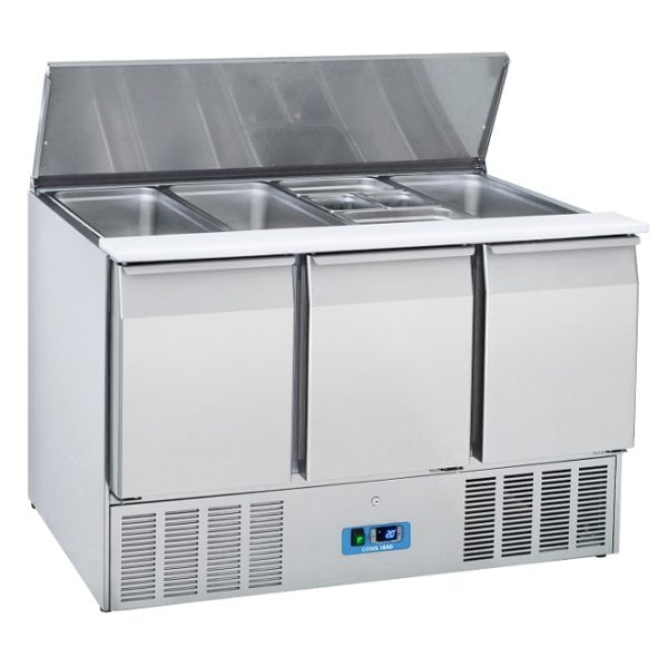 Saladette 3 dører med lokk CR93A Saladette 3 dører med lokk CR93A