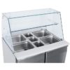 Saladette 2 dører med glassoverbygg CRQ90A saladette
