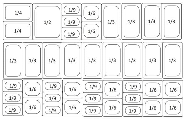 Kjølerenne 200 cm. 9x GN1/3 Kjølerenne 200 cm. 9x GN1/3 – Kjølerenne med glasstopp for GN1/3 og mest kantine størrelser