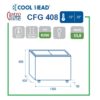 Fryseboks med skyvelokk 400 l / CFG408 Fryseboks med skyvelokk 400 l / CFG408 – Cool Head