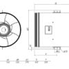 Viftemotor EC Ø400 mm 6289 m³/t – 1FAS – Kanalvifter