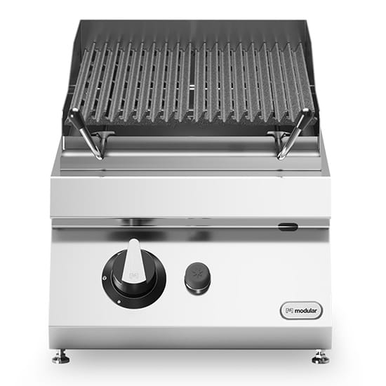 Lavasteinsgrill gass Støpejernsrist Modular 40×73 cm