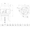 Viftemotor EC Ø500 mm 9979 m³/t – 400V – Viftemotor og tilbehør