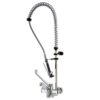 Forspyledusj veggmontering med 2 hull albuestyrt kran 2S.4024.19N.72/C45 – Blandebatteri - spyledusj - Glassfyller