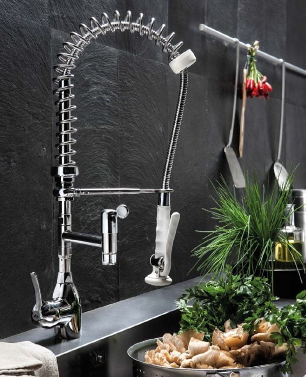 Forspyledusj benkmontering Høyde 60 – 70 – 80 cm – Blandebatteri - spyledusj - Glassfyller