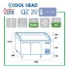 Pizza kjølebenk 2 dører QZ20 – Cool Head