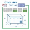 Kjølebenk 2 dører QR2100 -2 / +8°C Kjølebenk 2 dører QR2100 -2 / +8°C – Cool Head