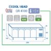 Kjølebenk 4 dører QR 4100 -2 / +8°C – Cool Head