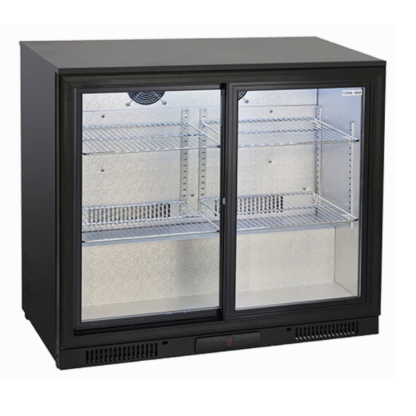 Bar kjøleskap H.86 cm 2 glassdører BBC286S