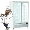 GastroLINE Fryseskap 1080 l. med glassdør RFG1350