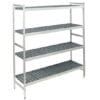 Hyllereol i 4 plan Aluminium og plast Høyde 167 cm
