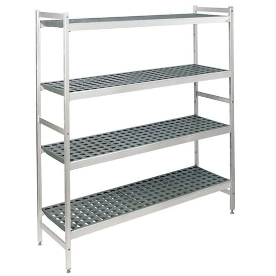 Hyllereol i 4 plan Aluminium og plast Høyde 167 cm