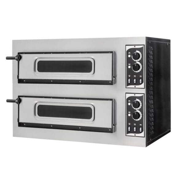 Pizzaovn BASIC 2/50V4T 2xØ45 cm 91,5×69 cm pizzaovn