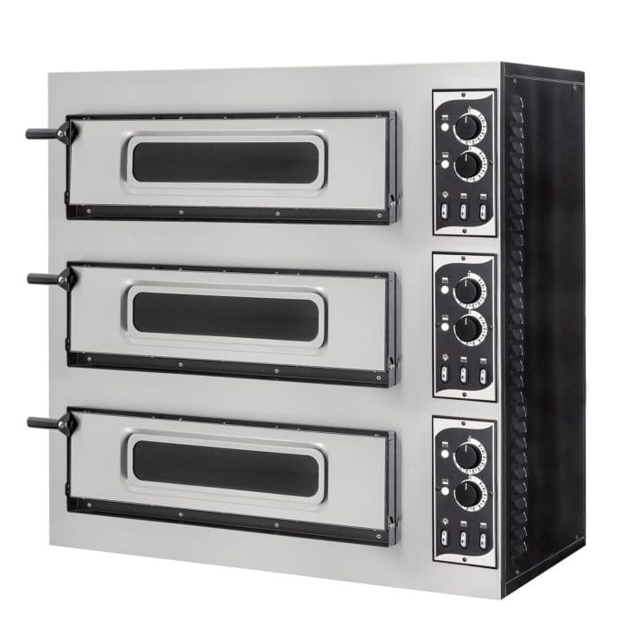 Pizzaovn BASIC 3/50V 3xØ45 cm 91,5×69 cm