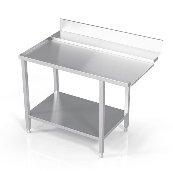 Utmatingsbenk 80 cm Dybde Proff AISI 304 – Hetteoppvaskmaskin