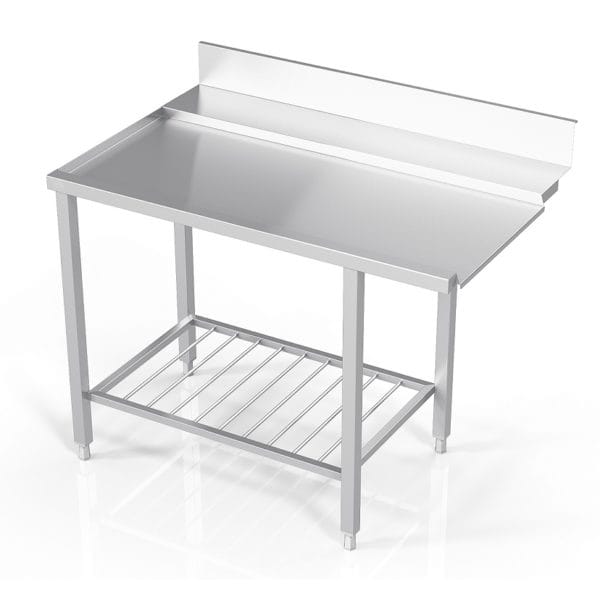 Utmatingsbenk 80 cm Dybde Proff AISI 304 – Hetteoppvaskmaskin