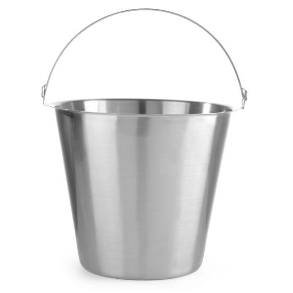 Bøtte i rustfritt stål 12,0 liter 516744 Bøtte i rustfritt stål 12,0 liter 516744 – Salatspinner - Stålbøtte