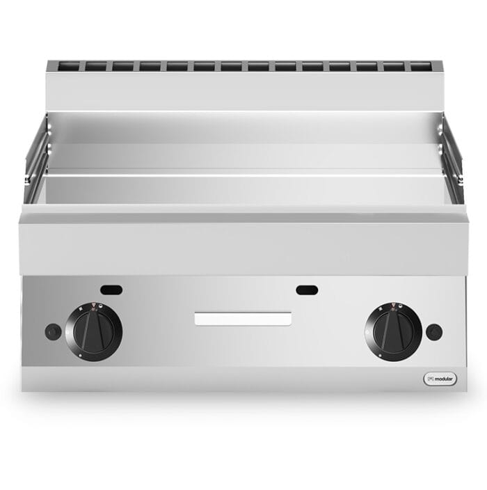 Gass flatgrill 2 soner Slett stekeplate Modular 70×65 cm