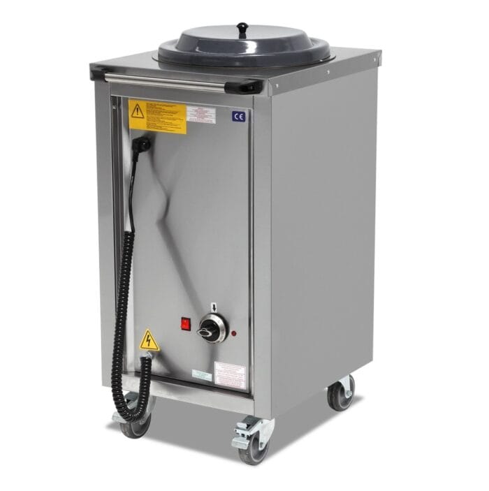 Tallerkendispenser med varme 50 tallerkener Ø240-320 mm