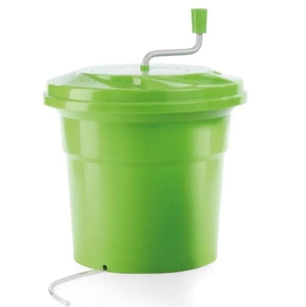 Salat spinner 12 liter – Salatspinner - Stålbøtte