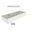 Avtrekkshette Kasse 300×100 cm Innebygd dekket belysning – Avtrekkshette kasse - Premium