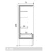 Kjølereol Chamonix Temperatur +3°C / +8°C Dybde 75 Høyde 200 cm – Kjølereoler og frysereoler