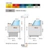 Kjøledisk M80 Temperatur 2°C / +5°C Dybde 90 Høyde 120 cm – Ferskvaredisk / Eksponeringsdisk