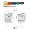 Kjøledisk M90 Temperatur 2°C / +5°C Dybde 100 Høyde 120 cm – Ferskvaredisk / Eksponeringsdisk