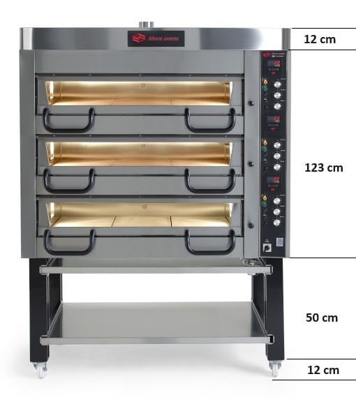 Elektrisk pizzaovn i profesjonelle pizzakjøkken