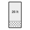 Gass pastakoker 26 liter Modular 40×73 cm – Pastakoker