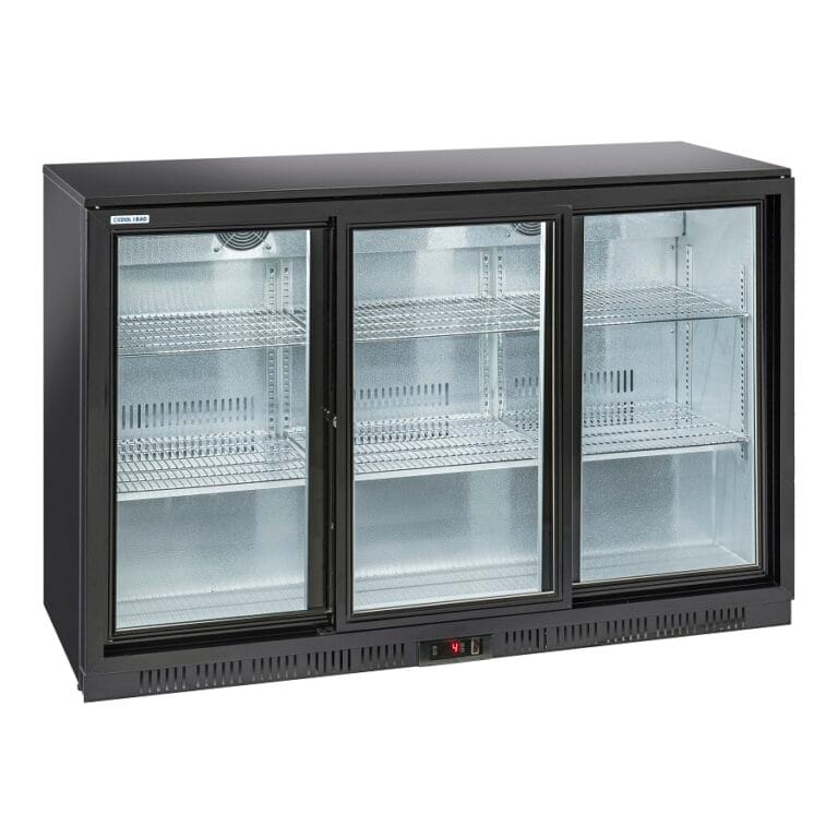 Bar kjøleskap H.90 cm 3 glassdører BBC330S