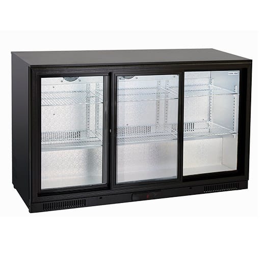 Bar kjøleskap H.86 cm 3 glassdører BBC386S