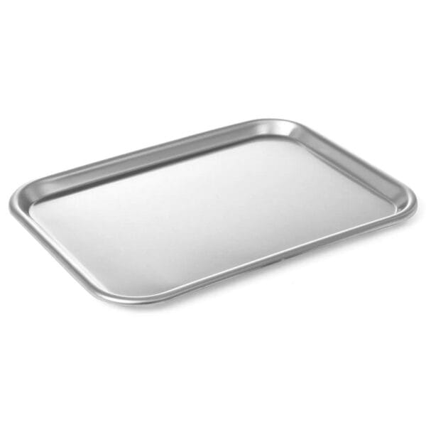 Serveringsbrett 31×23 cm Rustfritt stål – Displaybrett / Utstilling brett