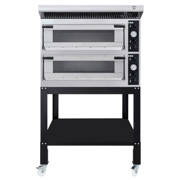 Private: Pizzaovn BASIC XL66LG 6+6xØ35 / 2+2xØ50 cm 136×95,4 cm – Pizzaovner