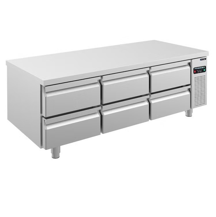 Grillkjølebenk 187×70 cm Frenox 6 skuffer UGN3-DZ-6D-R290