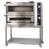 Pizzaovn MAIOR 4+4xØ35 cm Oppoverhengslede dører – Elektrisk pizzaovn