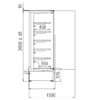 Kjølereol NORDIQ Temperatur +1°C / +10°C Dybde 130 Høyde 201 cm – Igloo