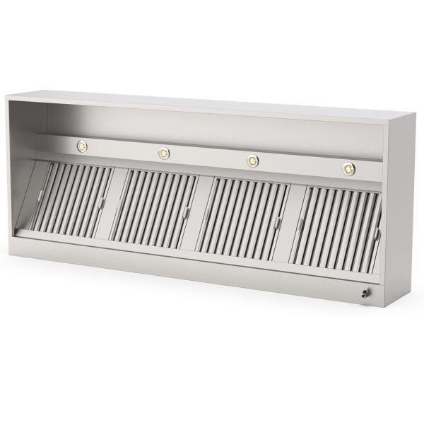 Avtrekkshette ECO 120×100 cm Innebygd belysning – Avtrekkshette Kasse - ECO